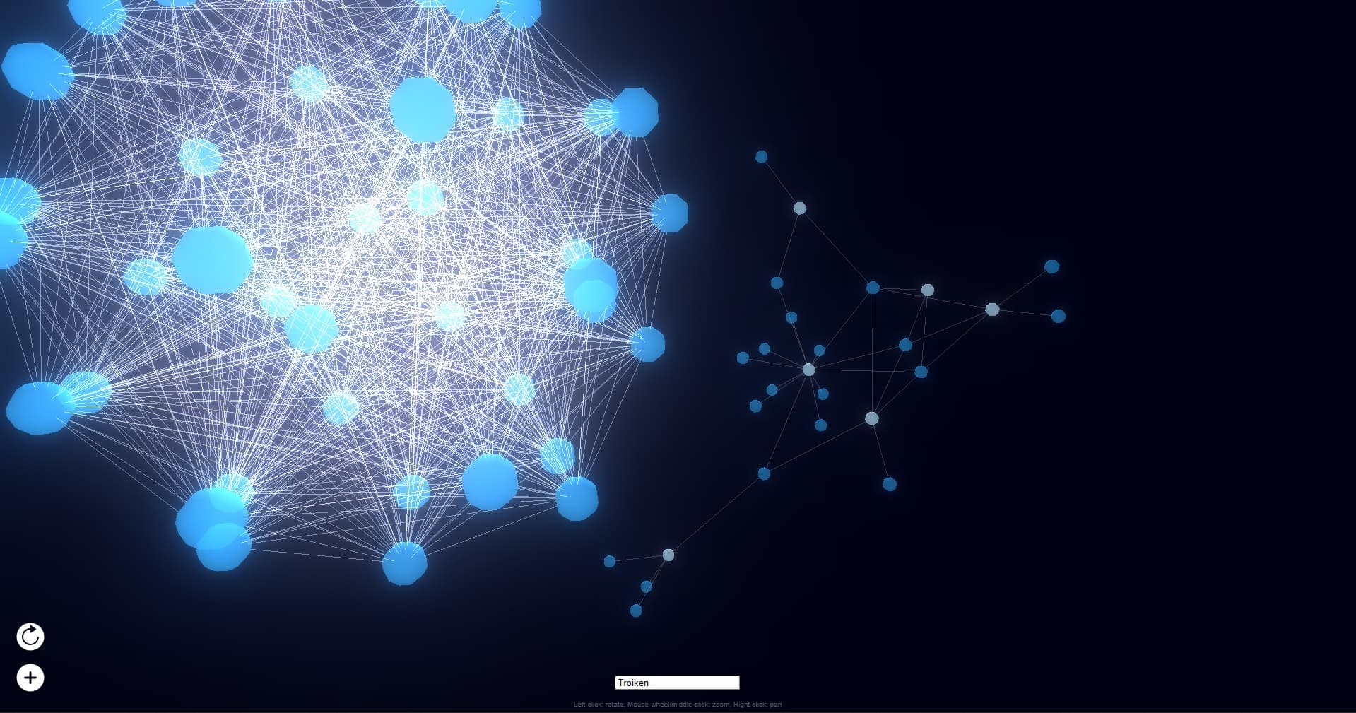 Star wars force graph Screenshot